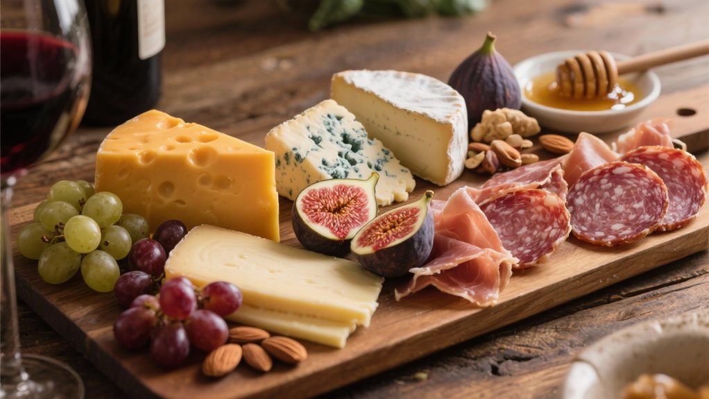 aged cheese and charcuterie