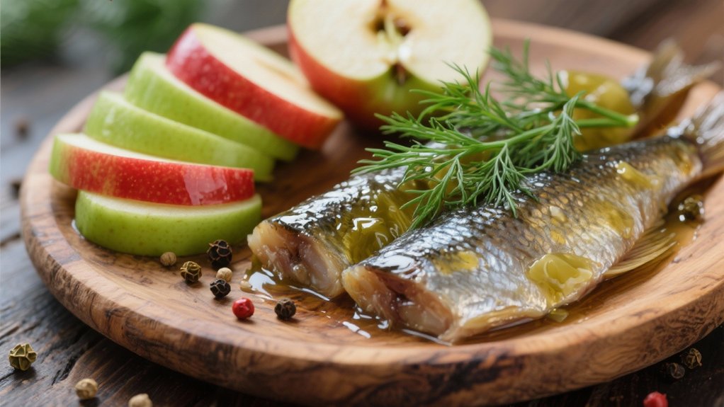 apple slices enhance herring