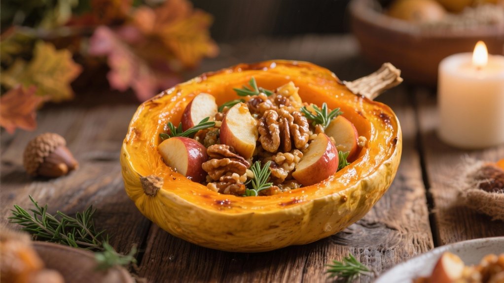 apple walnut squash stuffing