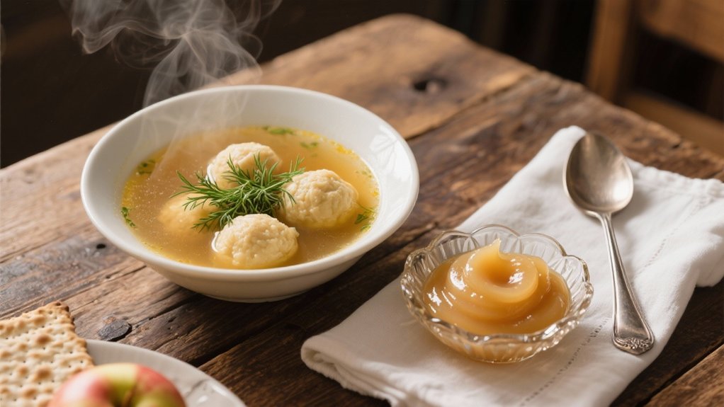 applesauce enhances matzo ball soup