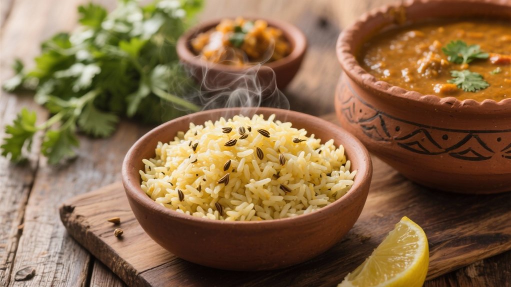 aromatic cumin infused basmati rice