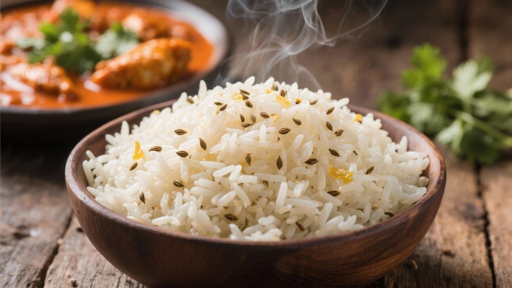 aromatic cumin infused basmati rice