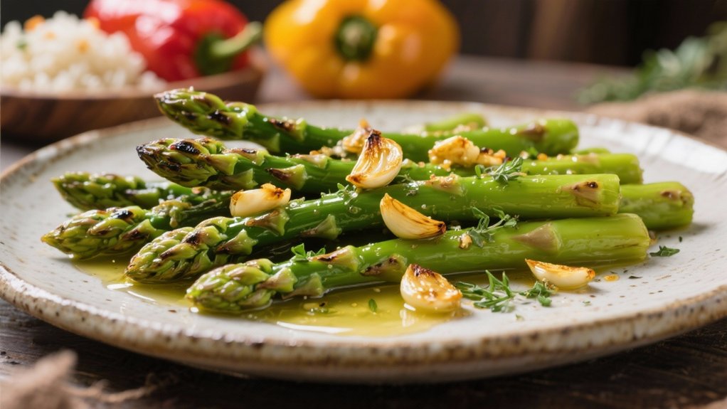 aromatic garlic herb asparagus