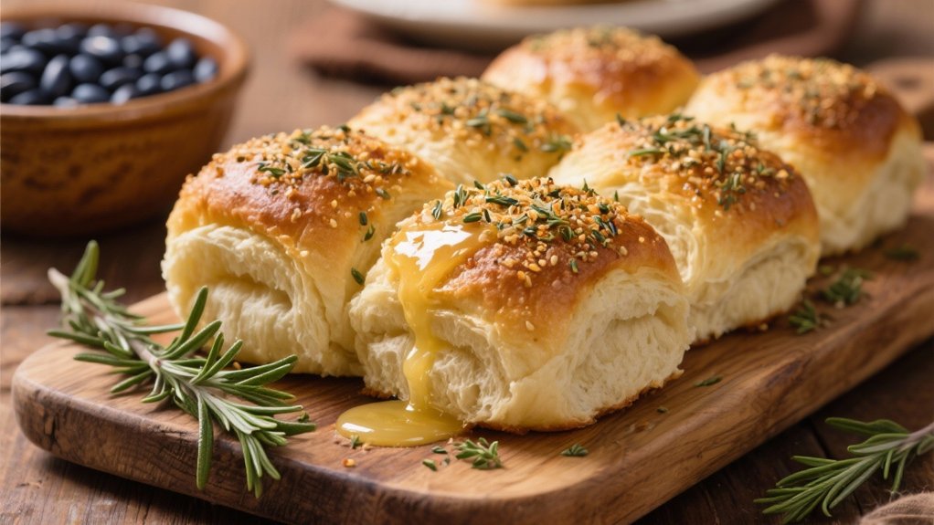 aromatic herb crusted rolls