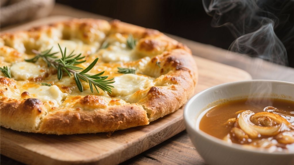 aromatic herb infused cheese focaccia