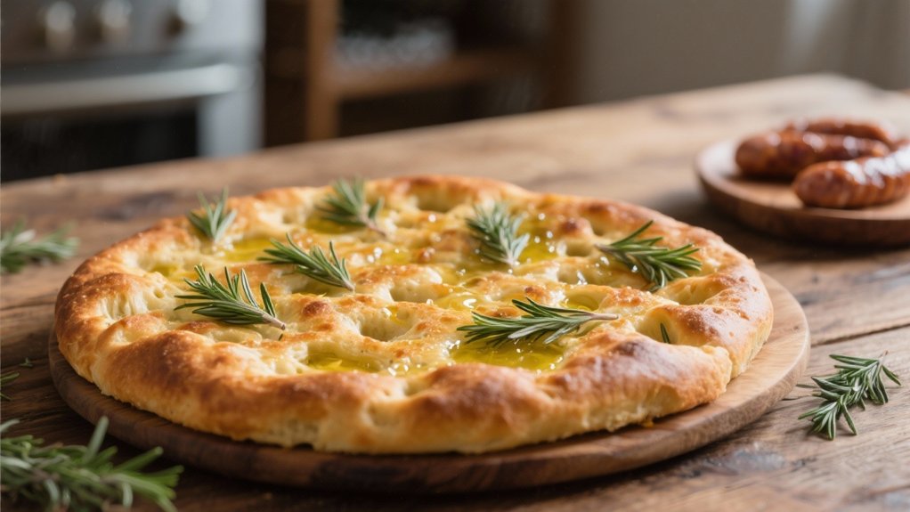aromatic homemade focaccia bread