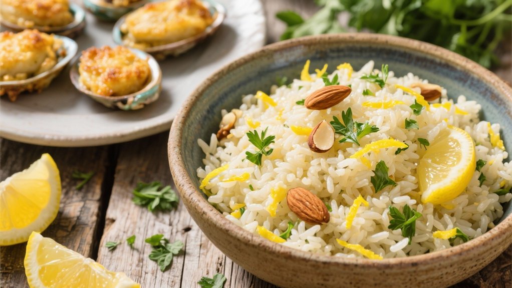 aromatic lemon rice pilaf