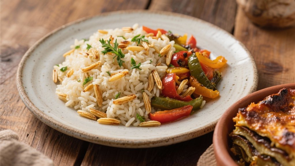 aromatic mediterranean rice pilaf