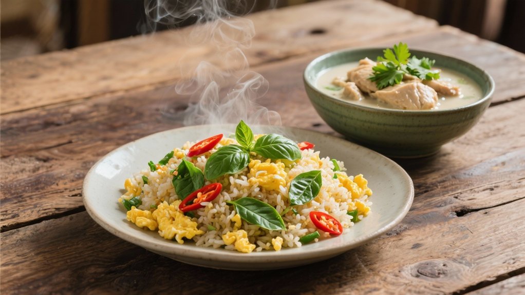 aromatic thai basil fried rice