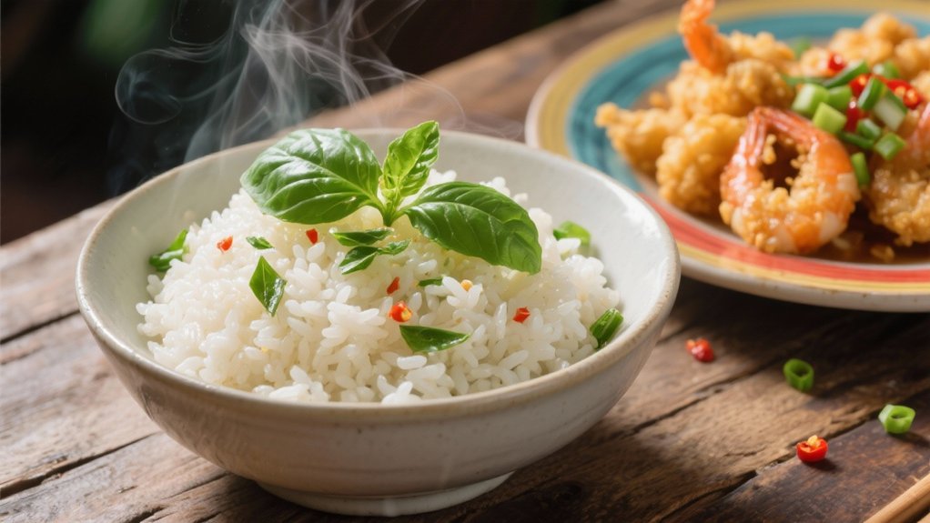 aromatic thai basil rice