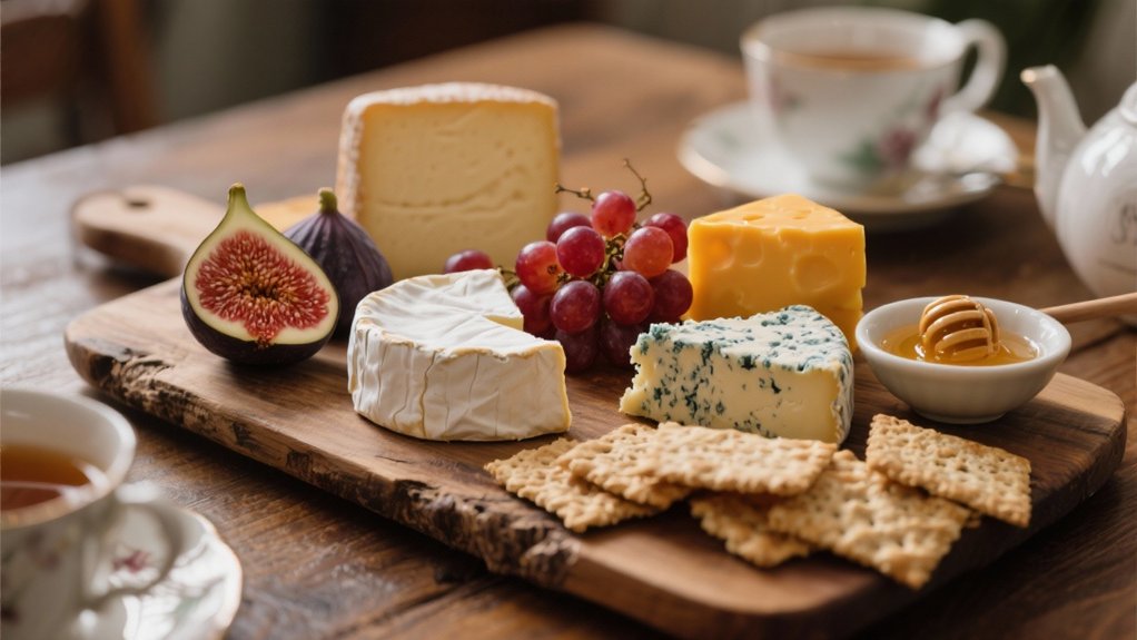 artisanal cheese and crackers
