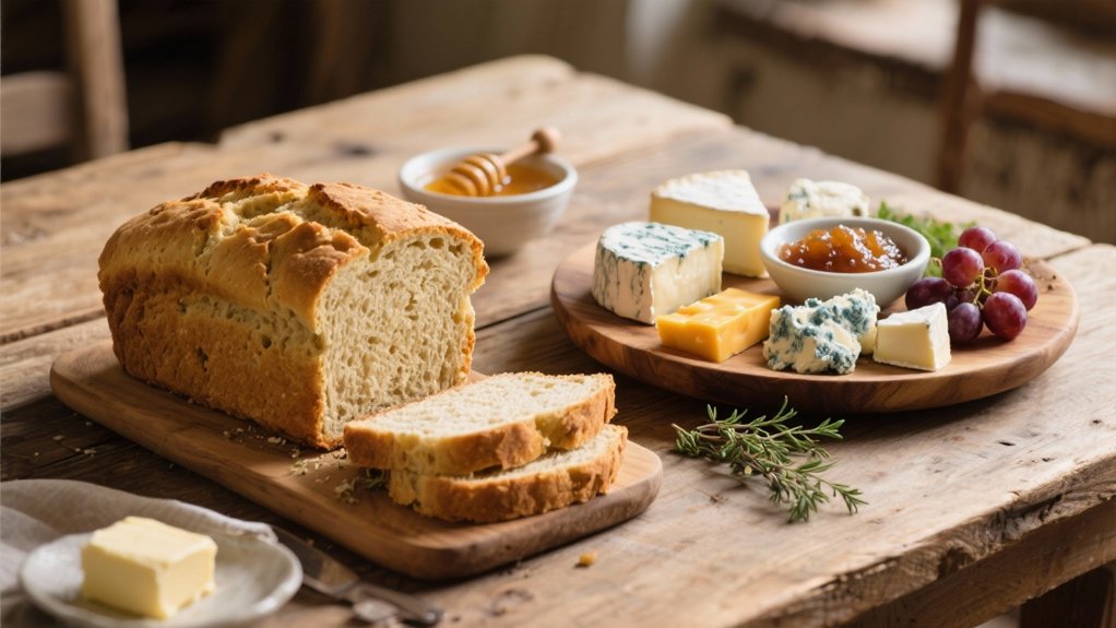 artisanal cheese and soda bread