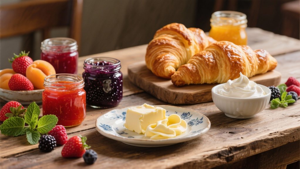 artisanal jams enhance pastries
