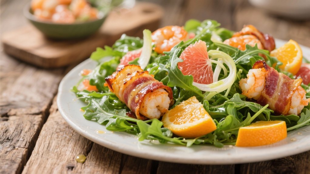 arugula citrus salad contrast