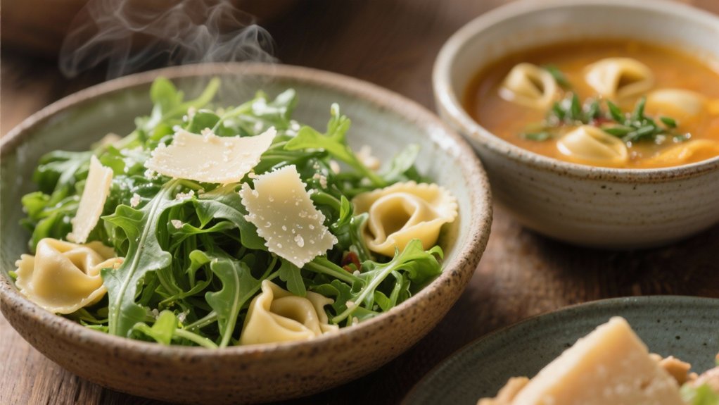 arugula parmesan salad balance