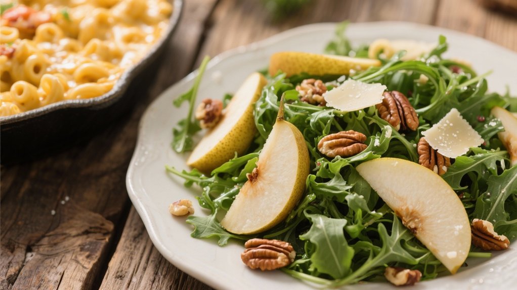 arugula pear balance sophistication
