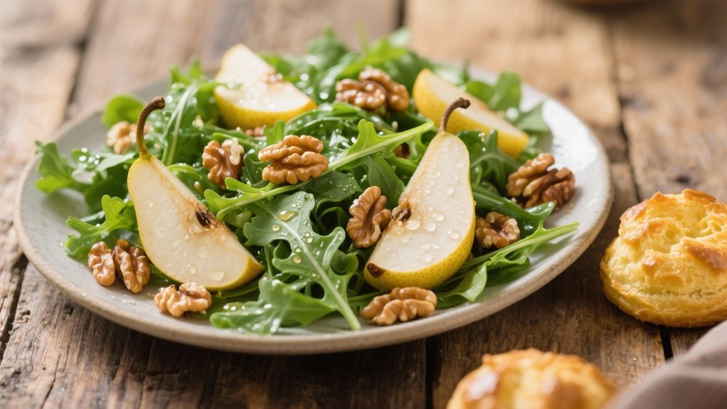 arugula pears walnuts goug res
