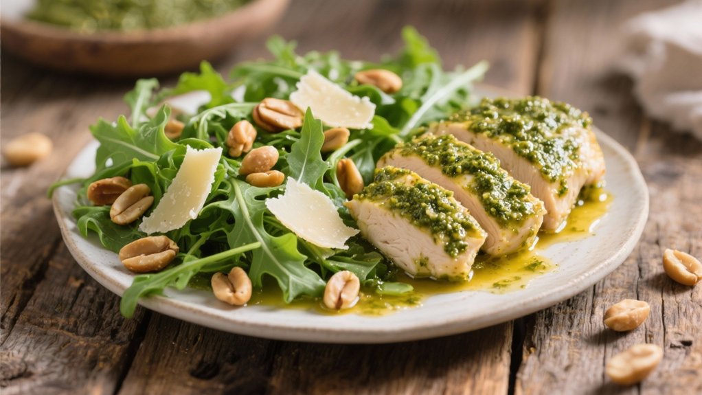 arugula pine nuts salad