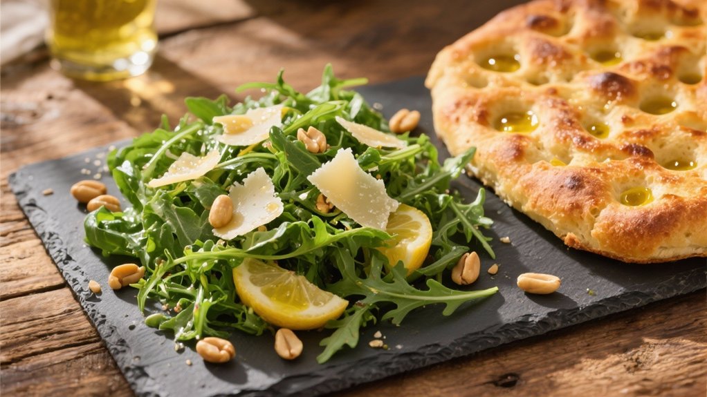 arugula salad with lemon