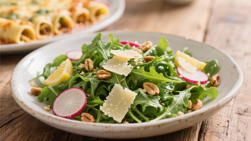 arugula salad with lemon dressing