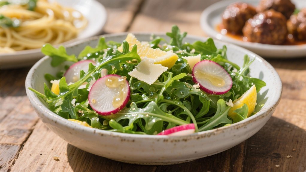 arugula salad with lemon