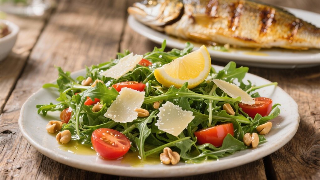 arugula salad with lemon vinaigrette