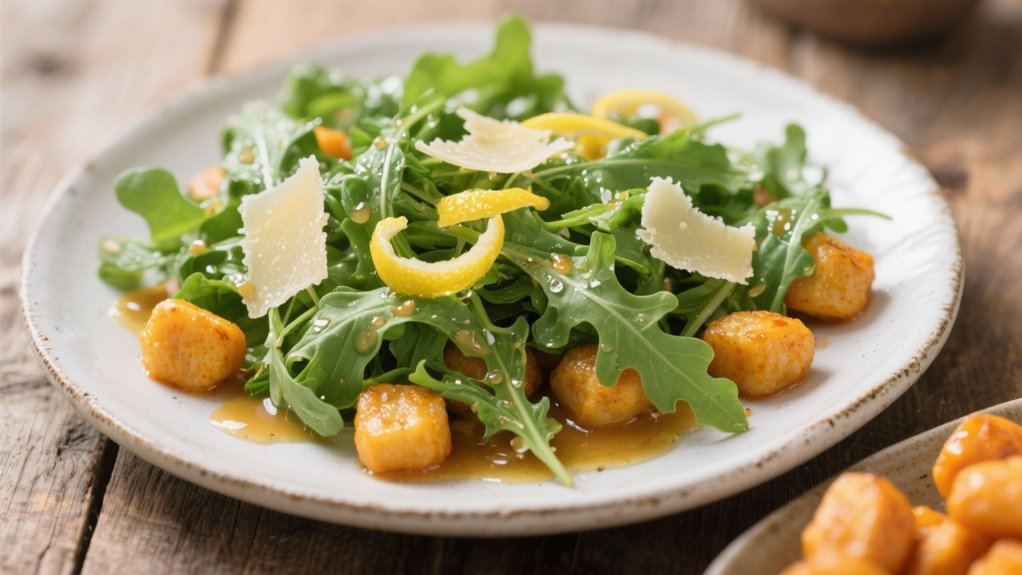 arugula salad with lemon vinaigrette