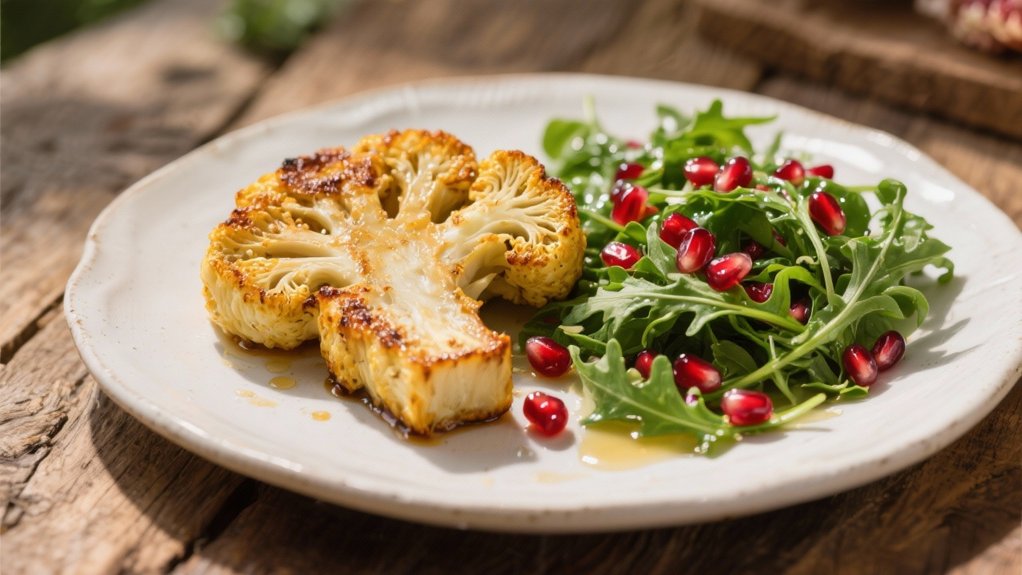 arugula salad with pomegranate