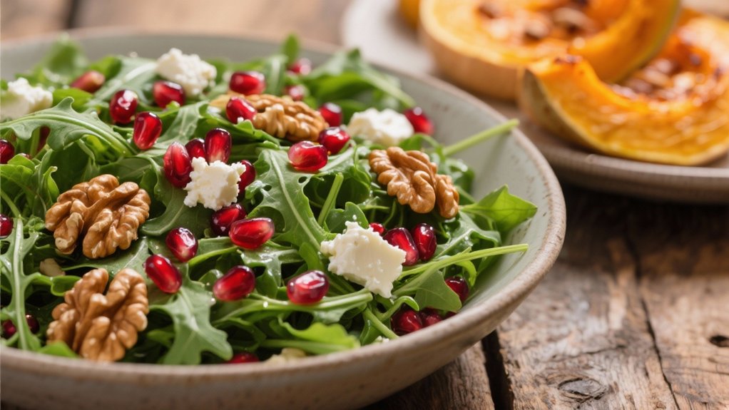 arugula salad with pomegranate