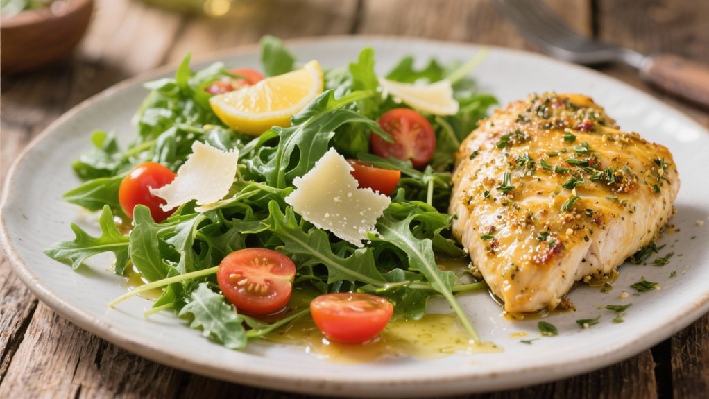 arugula salad with vinaigrette