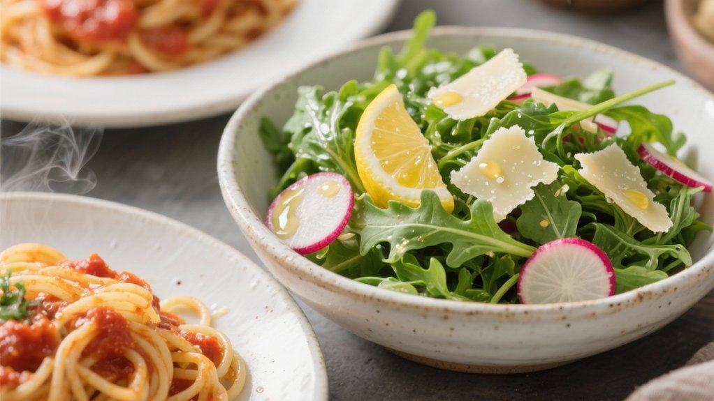 arugula salad with vinaigrette