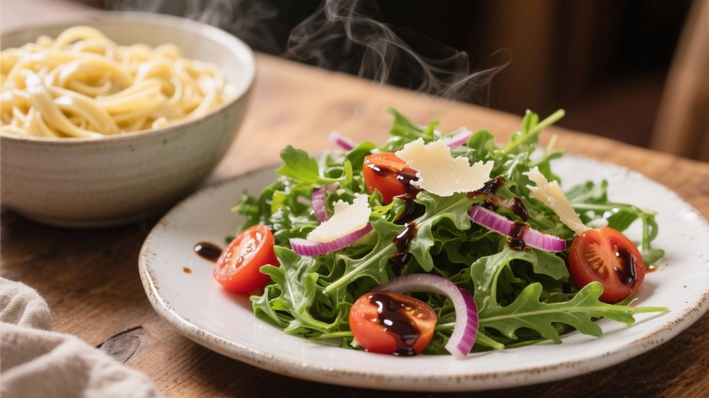 arugula salad with vinaigrette