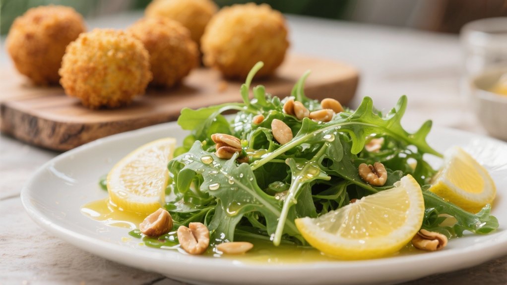arugula salad with vinaigrette