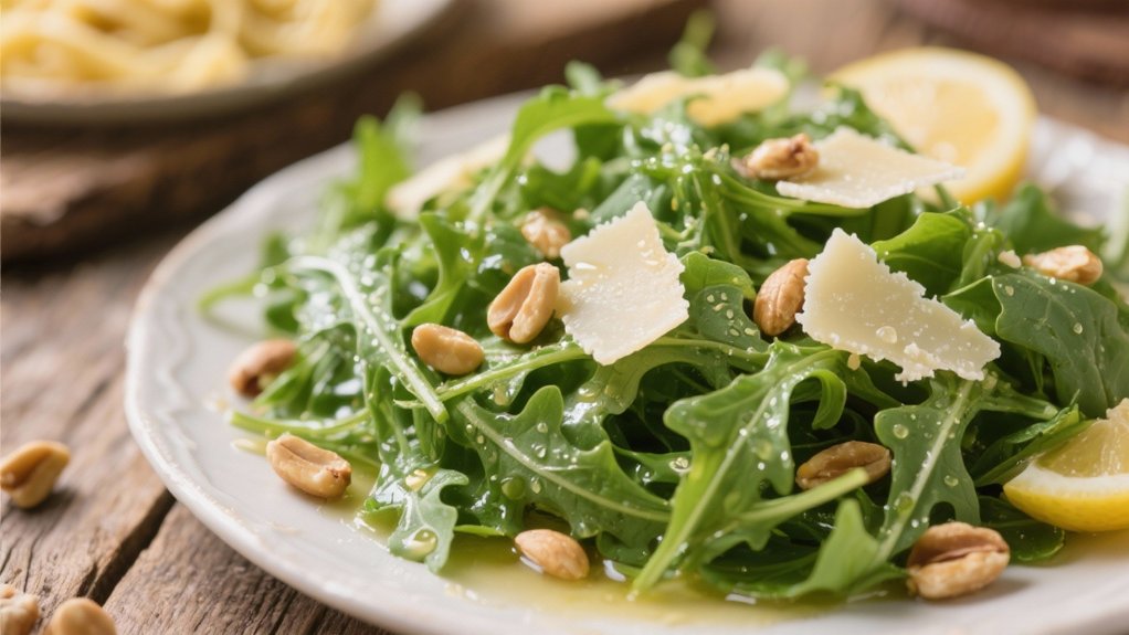arugula salad with vinaigrette