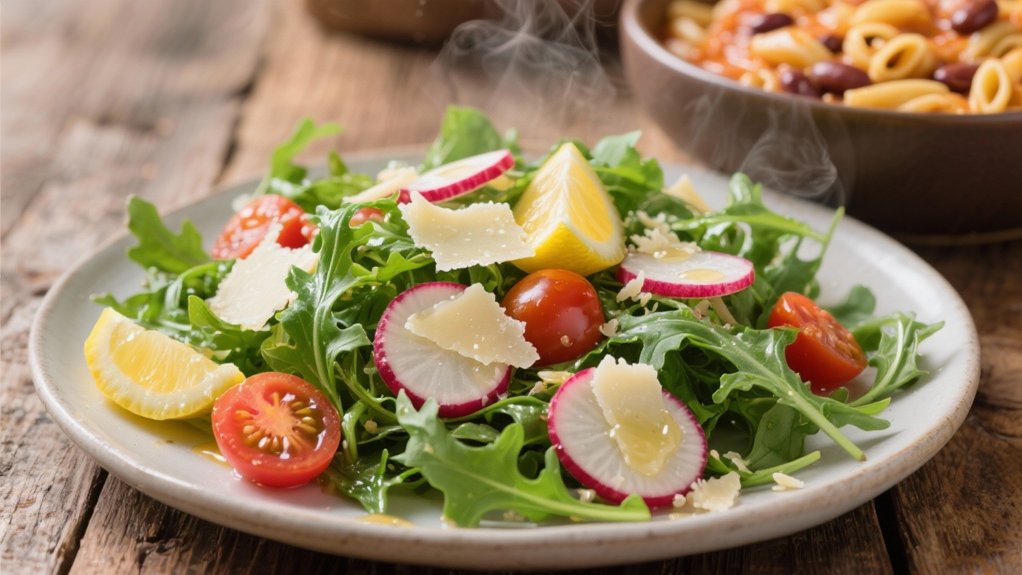 arugula salad with vinaigrette