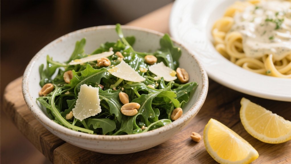 arugula salad with vinaigrette