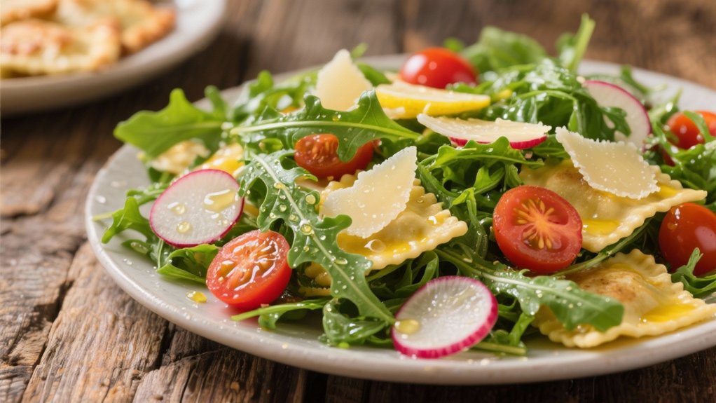 arugula salad with vinaigrette