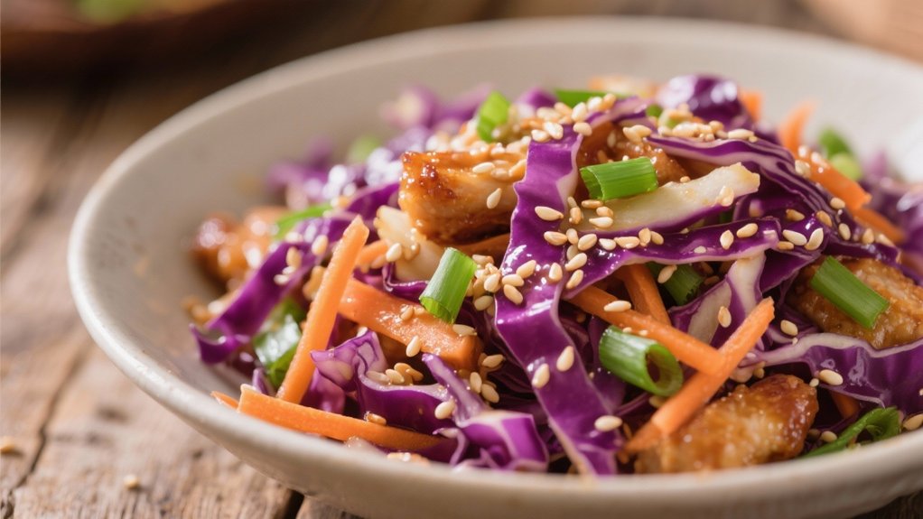 asian flavors invigorating coleslaw