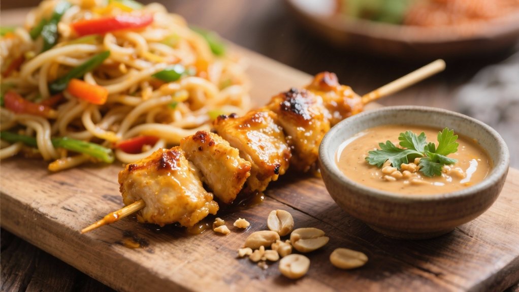 authentic southeast asian skewers