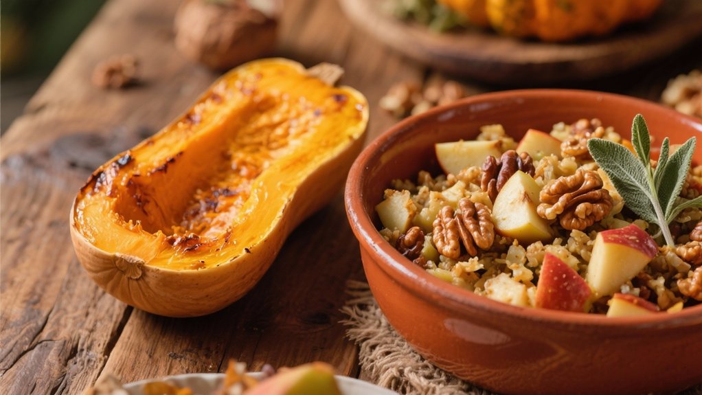 autumn apple walnut stuffing