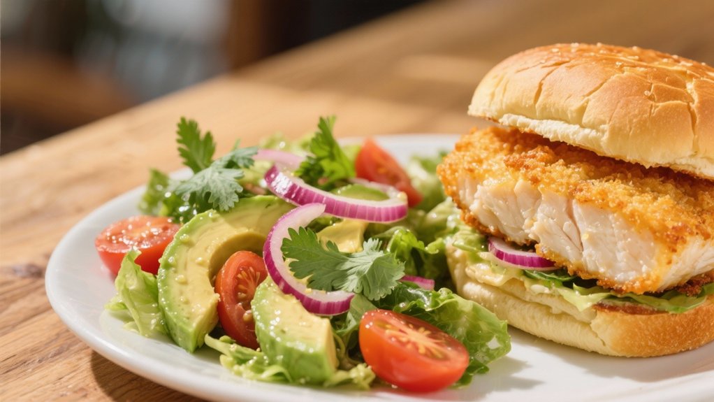 avocado salad complements fish