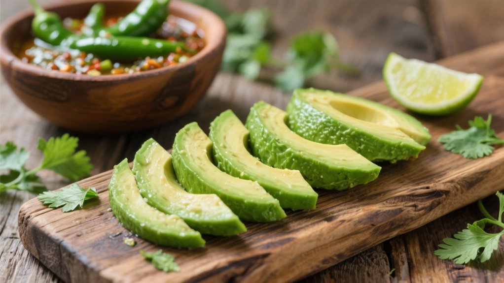avocado slices balance spice
