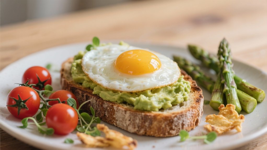avocado toast with eggs