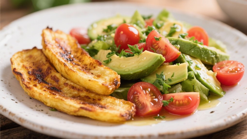avocado tomato salad contrast