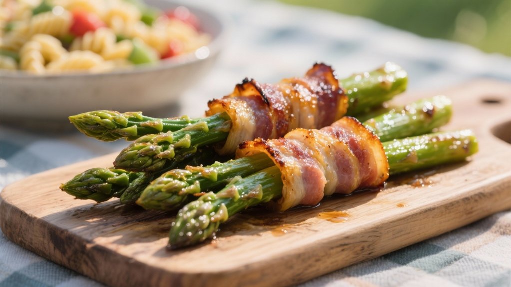 bacon creates savory contrast