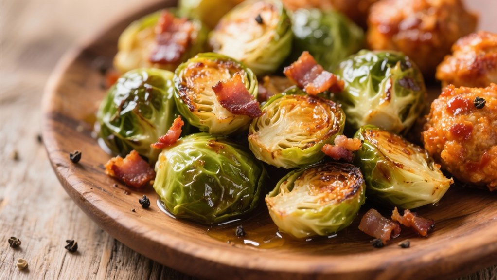 bacon enhances roasted brussels sprouts