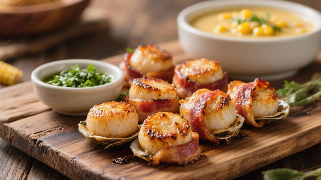 bacon enhances scallop flavor