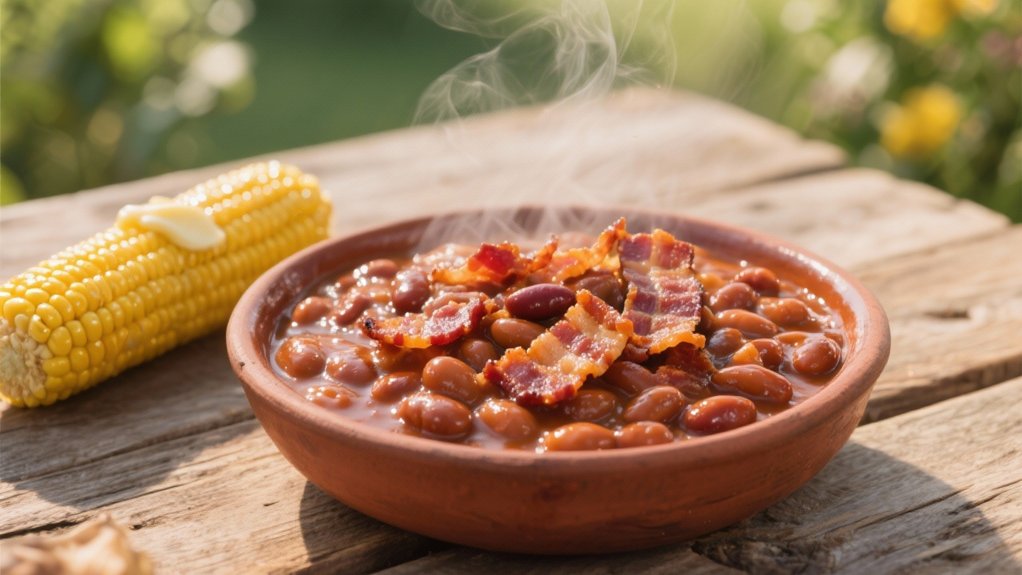 bacon infused sweet baked beans