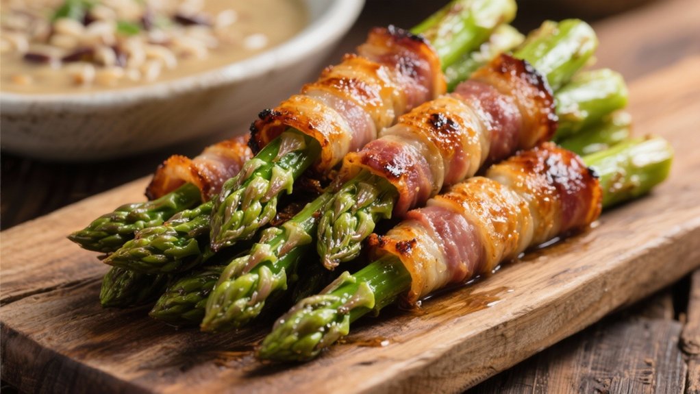 bacon wrapped asparagus side dish