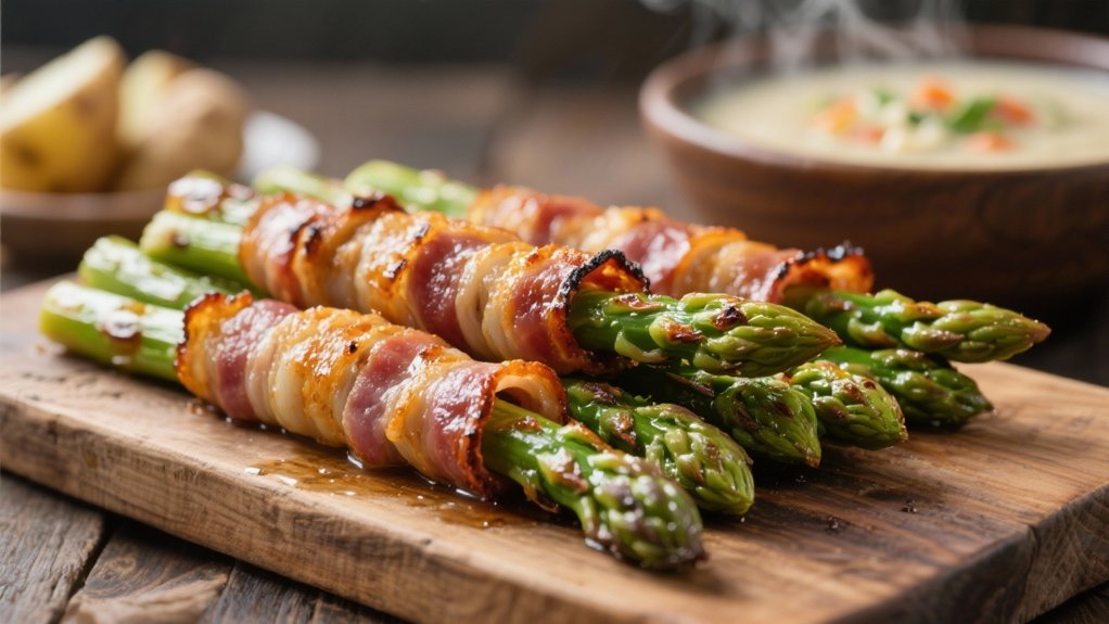 bacon wrapped asparagus side dish